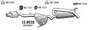 Mittel-/Endschalldämpfer ASSO 12.8035