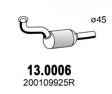 Katalysator vorne ASSO 13.0006