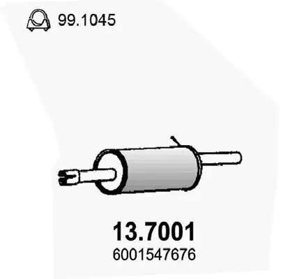 Endschalldämpfer ASSO 13.7001