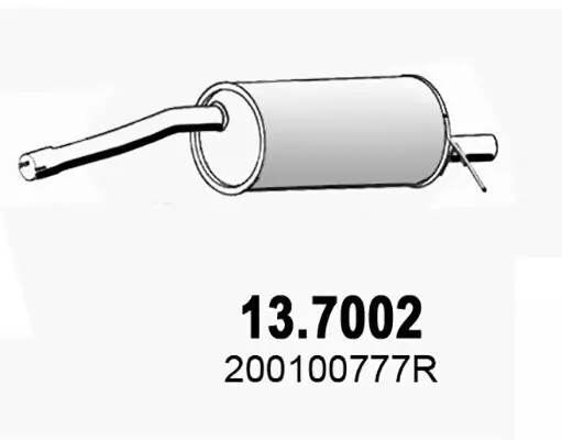Endschalldämpfer ASSO 13.7002 Bild Endschalldämpfer ASSO 13.7002
