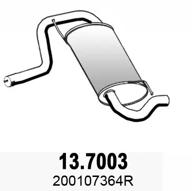 Endschalldämpfer ASSO 13.7003