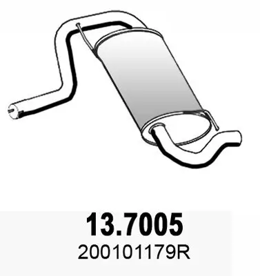 Endschalldämpfer ASSO 13.7005