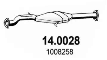 Katalysator vorne ASSO 14.0028