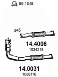 Katalysator vorne ASSO 14.0031