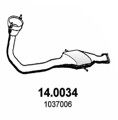 Katalysator vorne ASSO 14.0034