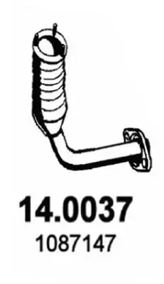 Katalysator vorne ASSO 14.0037