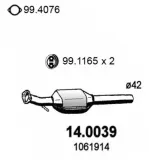 Katalysator vorne ASSO 14.0039