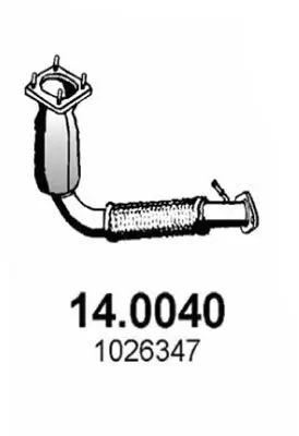Katalysator vorne ASSO 14.0040