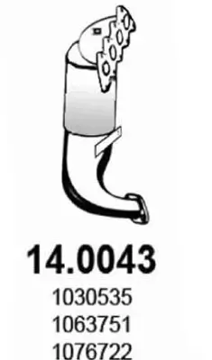 Katalysator vorne ASSO 14.0043
