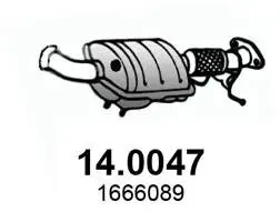 Katalysator vorne ASSO 14.0047