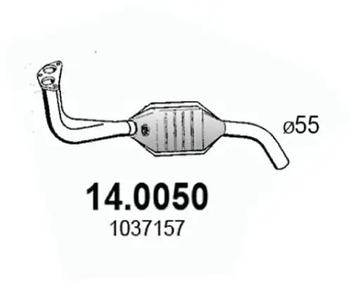 Katalysator vorne ASSO 14.0050