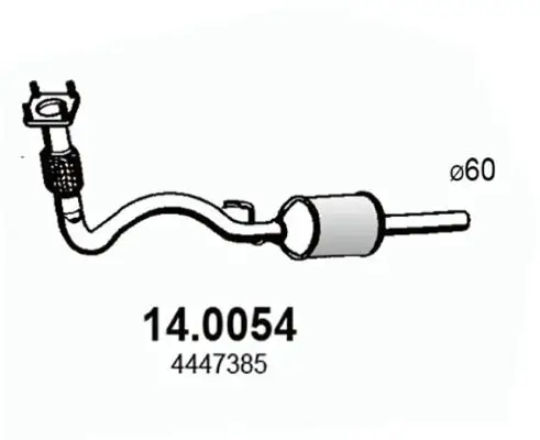 Katalysator vorne ASSO 14.0054
