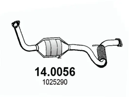 Katalysator vorne ASSO 14.0056