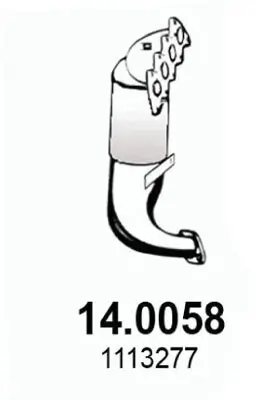 Katalysator vorne ASSO 14.0058