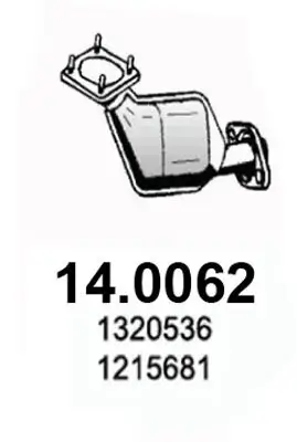 Katalysator vorne ASSO 14.0062 Bild Katalysator vorne ASSO 14.0062