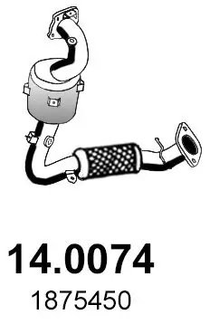 Katalysator vorne ASSO 14.0074