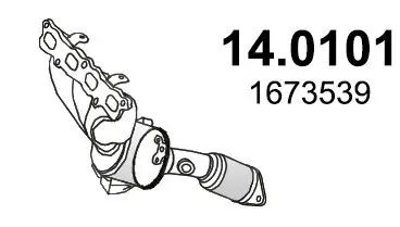 Katalysator vorne ASSO 14.0101 Bild Katalysator vorne ASSO 14.0101