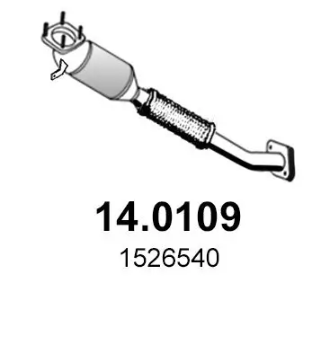Katalysator vorne ASSO 14.0109