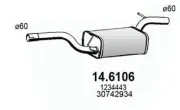 Mittelschalldämpfer ASSO 14.6106