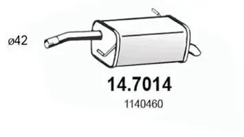 Endschalldämpfer ASSO 14.7014