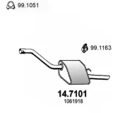 Endschalldämpfer ASSO 14.7101