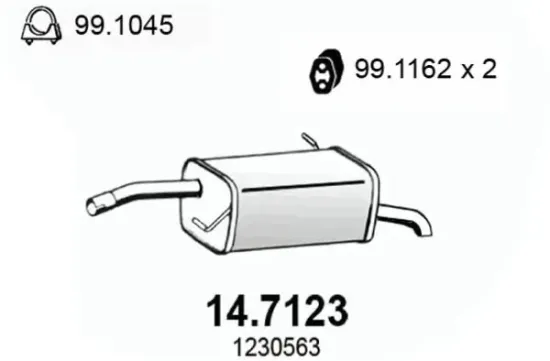 Endschalldämpfer ASSO 14.7123 Bild Endschalldämpfer ASSO 14.7123
