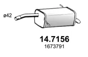 Endschalldämpfer ASSO 14.7156