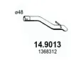 Abgasrohr hinten ASSO 14.9013