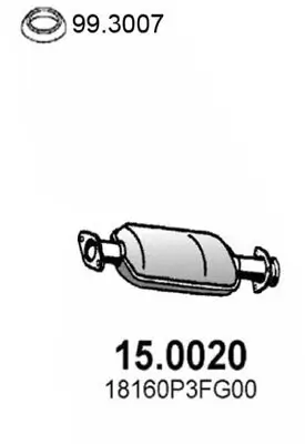 Katalysator vorne ASSO 15.0020