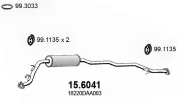Mittelschalldämpfer ASSO 15.6041