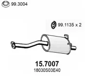 Endschalldämpfer ASSO 15.7007