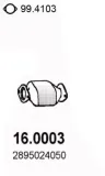 Katalysator vorne ASSO 16.0003