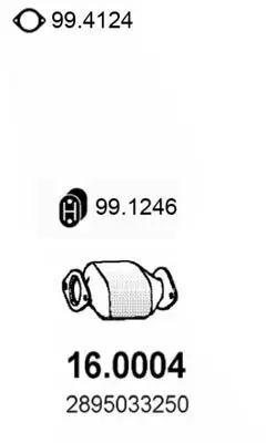 Katalysator vorne ASSO 16.0004