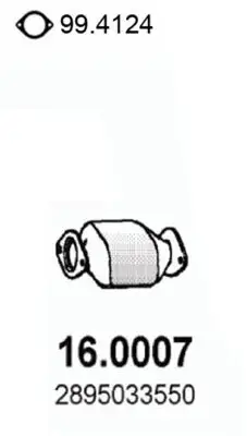 Katalysator vorne ASSO 16.0007