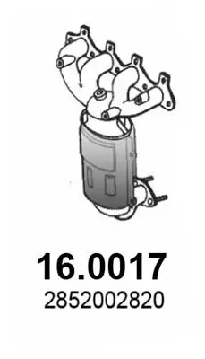 Katalysator vorne ASSO 16.0017