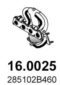 Katalysator vorne ASSO 16.0025