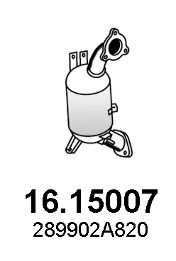 Ruß-/Partikelfilter, Abgasanlage ASSO 16.15007 Bild Ruß-/Partikelfilter, Abgasanlage ASSO 16.15007