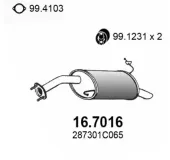 Endschalldämpfer ASSO 16.7016