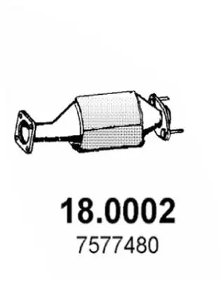 Katalysator vorne ASSO 18.0002