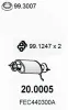 Katalysator vorne ASSO 20.0005