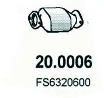 Katalysator vorne ASSO 20.0006