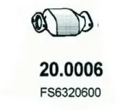 Katalysator vorne ASSO 20.0006