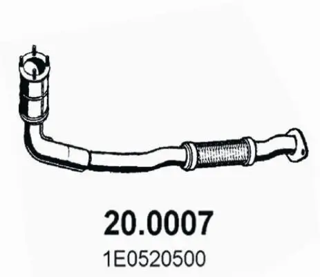 Katalysator vorne ASSO 20.0007