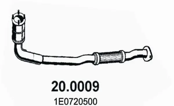 Katalysator vorne ASSO 20.0009