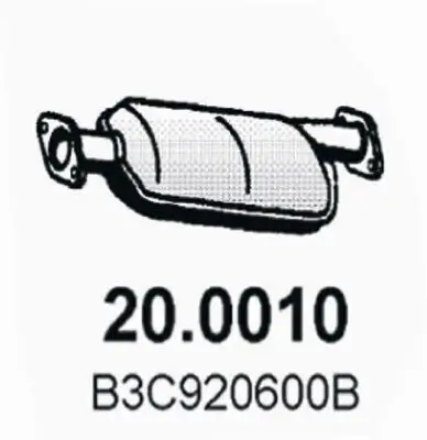Katalysator vorne ASSO 20.0010 Bild Katalysator vorne ASSO 20.0010