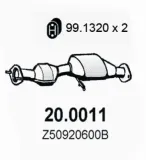Katalysator vorne ASSO 20.0011