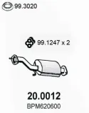 Katalysator vorne ASSO 20.0012