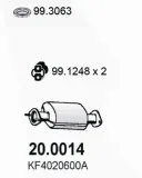 Katalysator vorne ASSO 20.0014