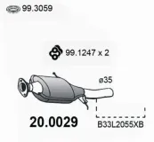 Katalysator vorne ASSO 20.0029