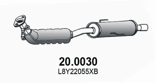 Katalysator vorne ASSO 20.0030